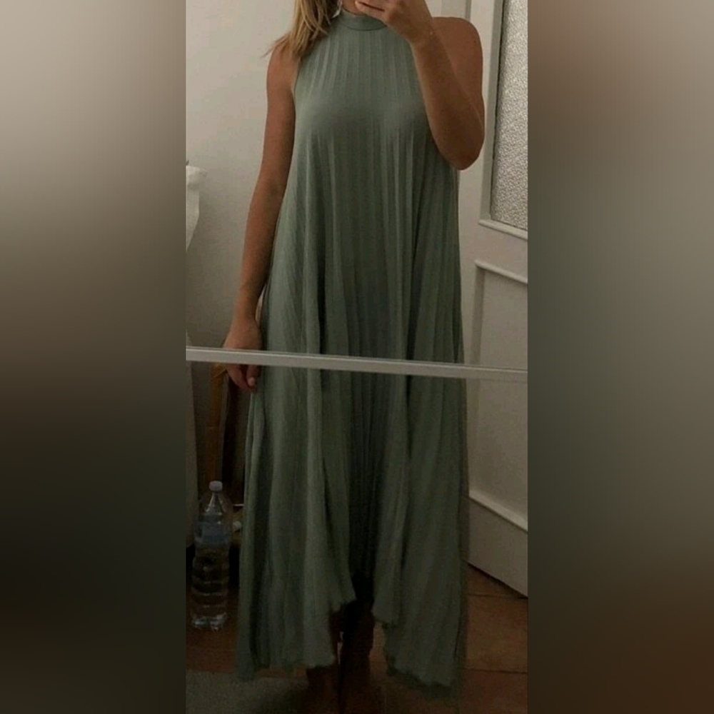 Brand New Never Worn SHEIN Olive Green High-Low Midi Dress